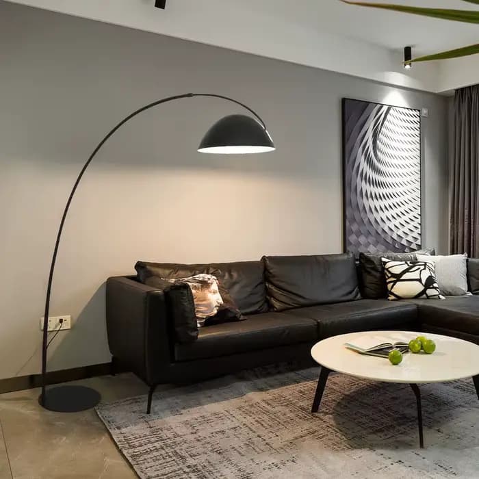 Lampe autoportante sur pied, luminaire décoratif d'intérieur, idéal pour une chambre à coucher, une table de chevet ou un canapé