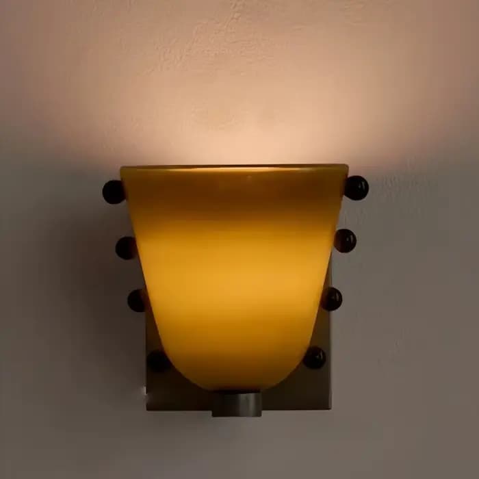 Lampe murale rétro en verre coloré, style médiéval, pour chambre à coucher, chevet, couloir, hôtel commercial, gîte, décoration intérieure