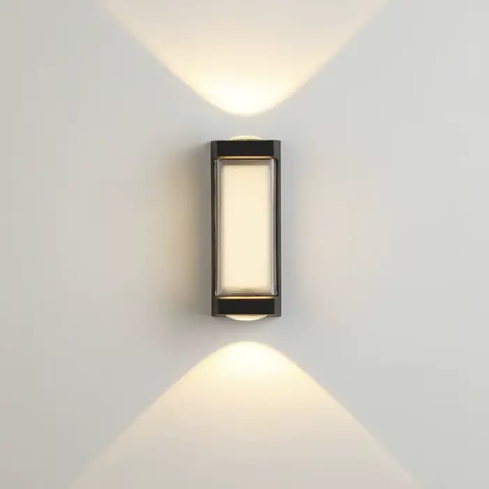 Lampe murale LED à Double tête en aluminium, éclairage d'extérieur Simple et créatif, pour couloir, chambre à coucher