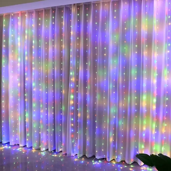 Rideau lumineux LED avec télécommande USB, 8 modes, décoration de noël pour la maison, vacances, nouvel an