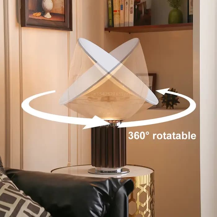 Lampe de table LED en verre italien, lampe de chevet créative en verre, lampe de table nordique pour chambre à coucher