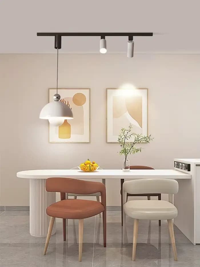 Style français pendentif LED lumière longue bande projecteur décoration de la maison salon chambre salle à manger cuisine luminaires