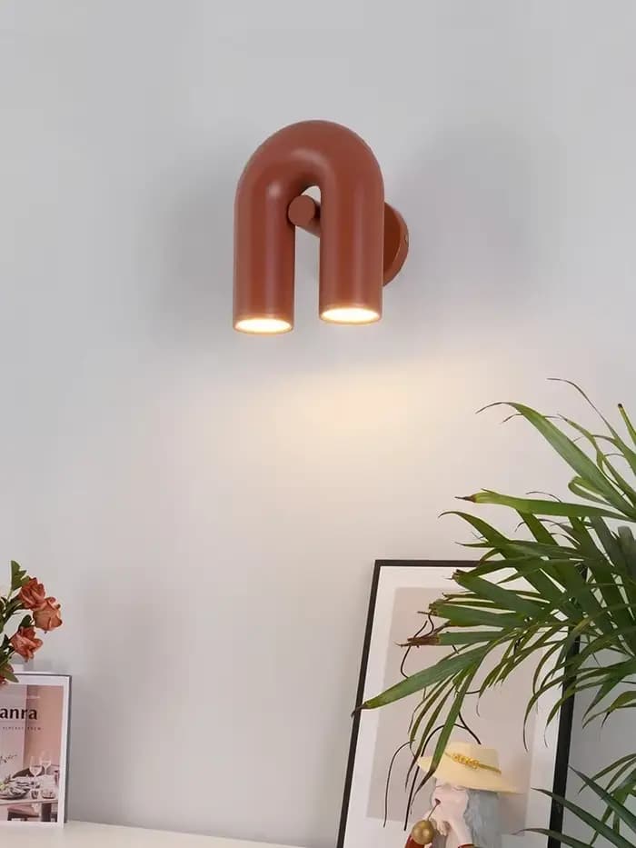 Applique Murale LED en Forme de U, Design poumons, pour Salon et Couloir