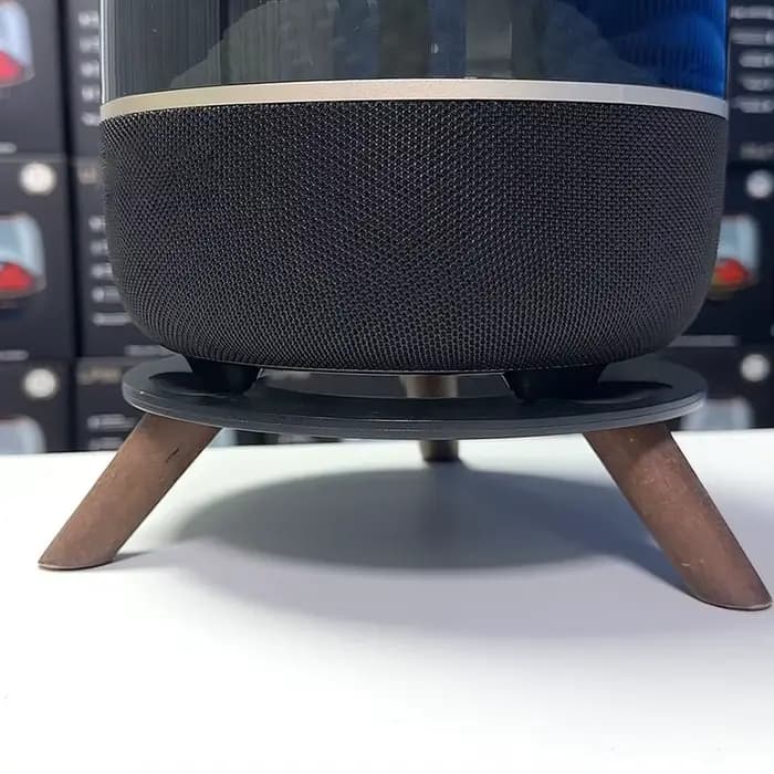Pour Harman Kardon Base en bois massif épaissi antidérapant bureau en bois massif support Audio absorbant les chocs pour Harman Kardon Aura Studio