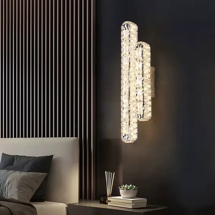 Foyer moderne luxe 3 Dimmable plafond Lustre lumière Lustre K9 doublure en cristal plafonnier éclairage intérieur décor Led Luminaire