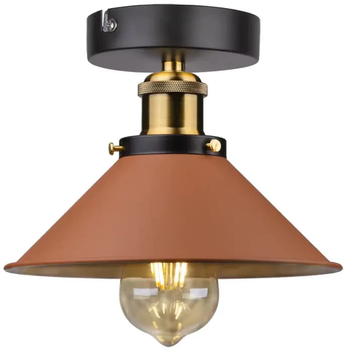 Vintage industriel rustique encastré plafonnier en métal lampe luminaire Style village créatif rétro lumière lampes