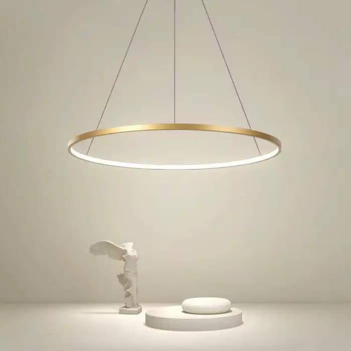 Lampe LED ronde moderne pendentif pour salon Restaurant cuisine noir/blanc LED lustre intérieur maison hôtel décoration lampes