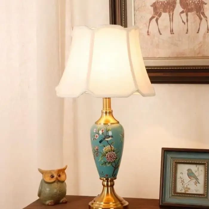 Lampe de Table en céramique de style français-moderne américain créatif minimaliste salon étude lampe de Table chambre lampe de