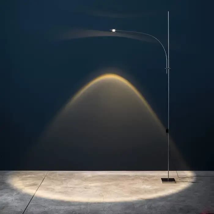 Lampe de sol nordique Post-moderne en arc, design créatif, luminaire décoratif d'intérieur, idéal pour une salle à manger, un salon ou des canapés