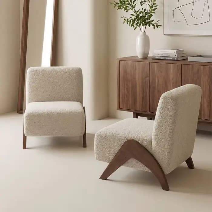 Fauteuil de salon Mid-Century en bois massif, chaise de lecture individuelle pour balcon, fauteuils de salon de luxe pour adultes, mobilier de chambre
