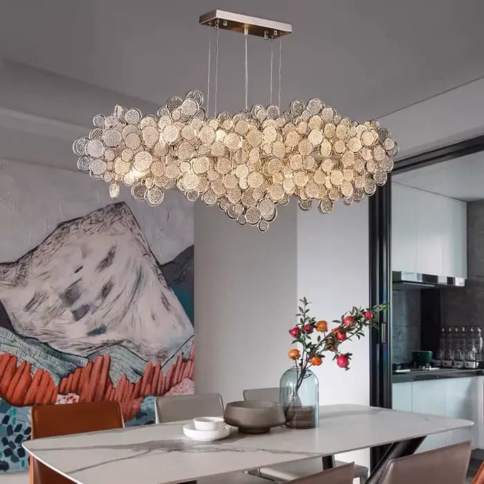 Lustre de Plafond Luxe Léger 2026 – Suspension Moderne Designer pour Villa, Salon, Salle à Manger – Luminaire Décoratif pour la Maison