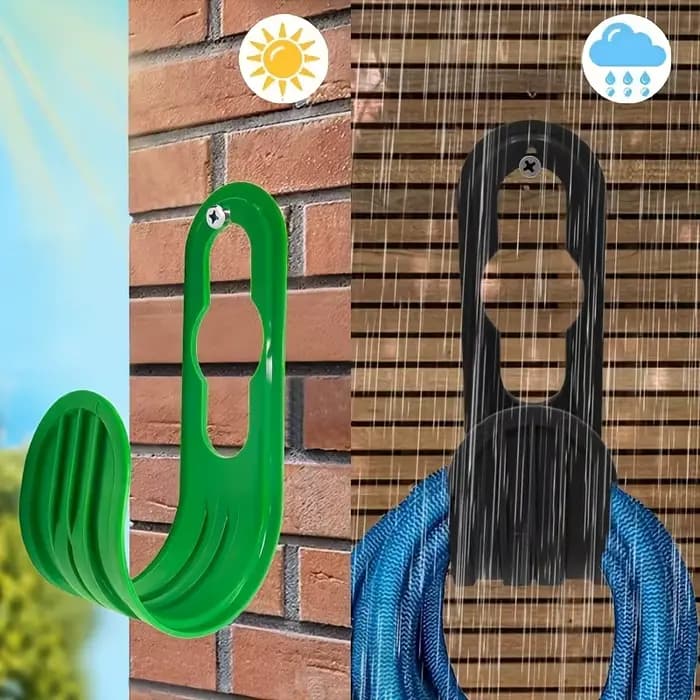 Le support de tuyau d'arrosage mural permettant de gagner de l'espace est un choix pour l'entretien extérieur des herbes de jardinage et crochet de rangement mur intérieur