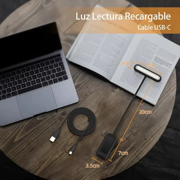 Lampe de lecture à 14 LED rechargeable par USB, lumière chaude, froide, blanche, lumière du jour, portable, flexible, facile à clipser, lampe de lecture nocturne