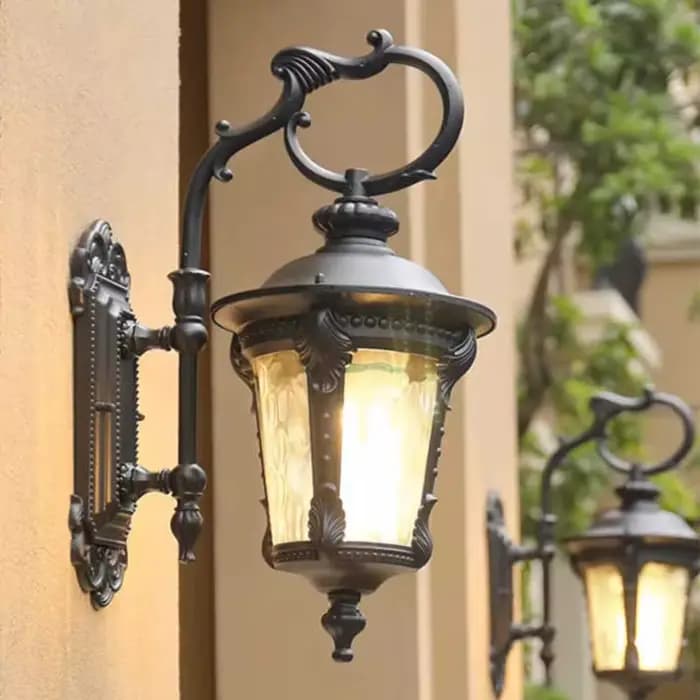 Lampe murale extérieure LED étanche pour couloir, cour, balcon, style européen, villa, éclairage d'entrée extérieur