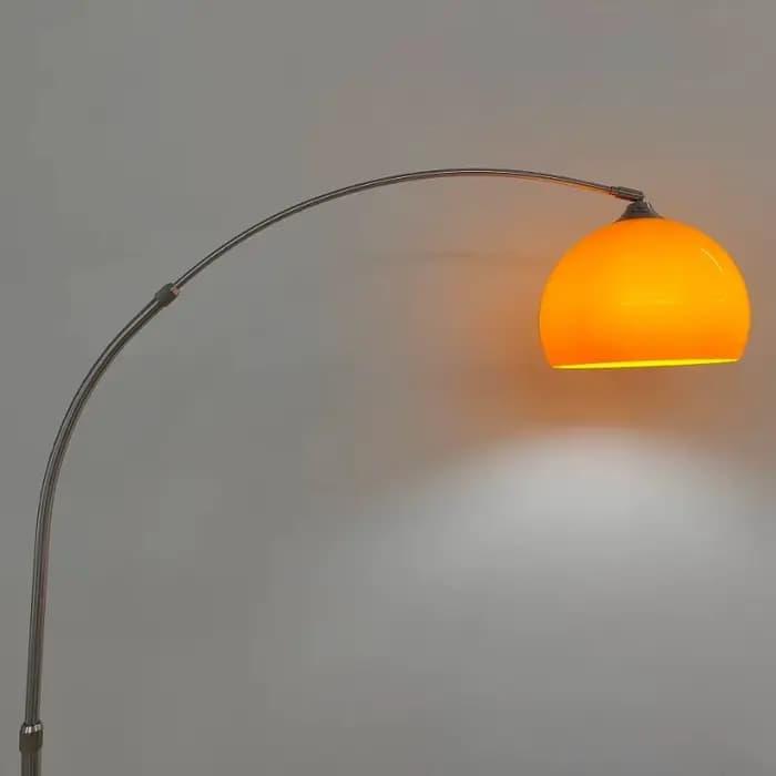 Lampadaire Led créatif nordique salon chambre en acier inoxydable grand lampadaire personnalité lampes sur pied en verre incurvé