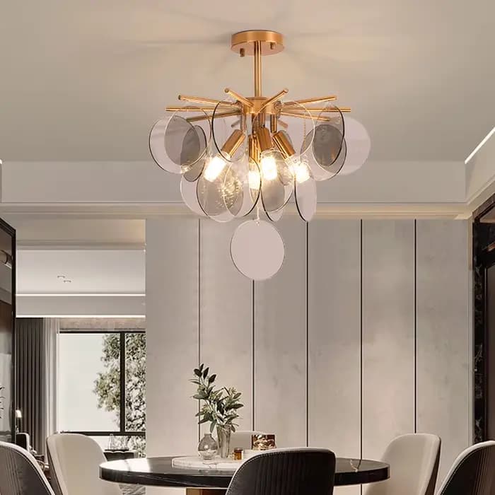 Nimbus cascade lustre moderne verre plafond lustre Art décor E14 suspension lampe décor à la maison salon suspension lumière