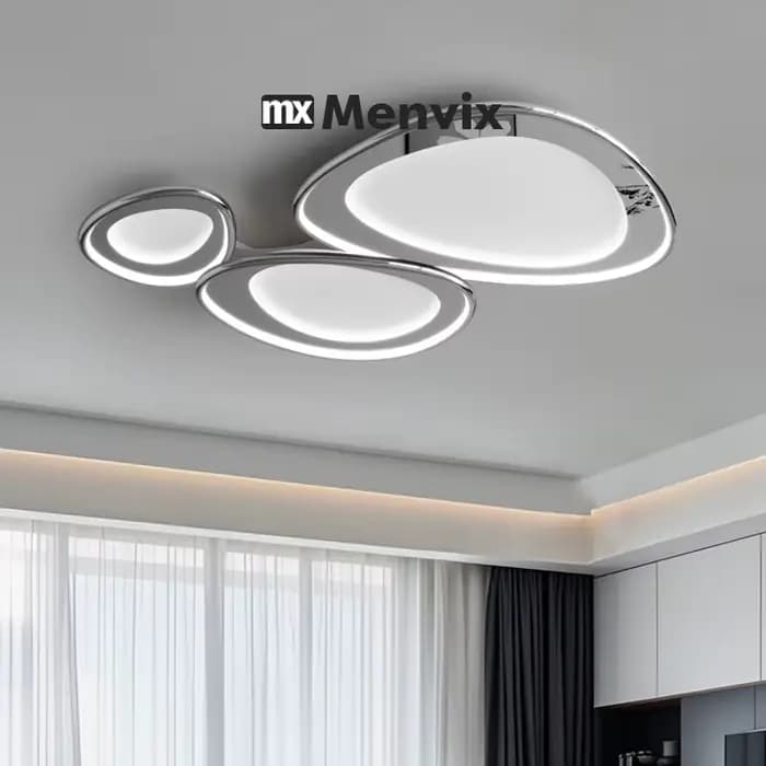 Menvix salon lampe LED Lustres éclairage intérieur luminaire cuisine Lustre lampes blanc Chrome lampe luminaire décor à la maison