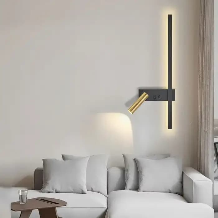 Applique murale LED moderne réglable pour chambre à coucher, chevet, salon, canapé, lampe murale de fond, luminaire décoratif pour la maison