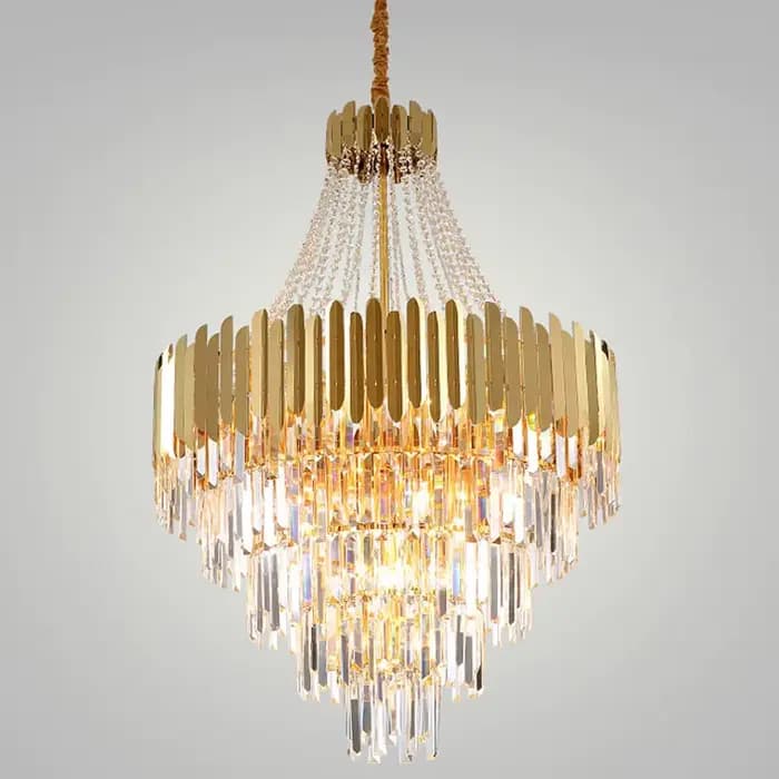 Lustre en cristal de luxe moderne pour salon ou chambre à coucher, plafonniers de décoration intérieure, installation facile, ambiance élégante et confortable