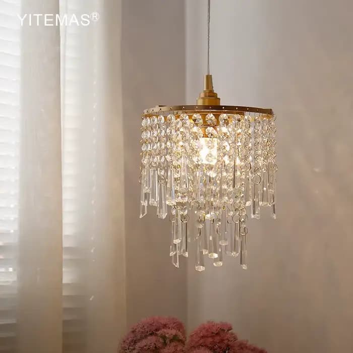 Salle à manger lustre en cristal éclairage dans la cuisine chambre entrée lustre suspendu or dans l'escalier gland lumières élégantes