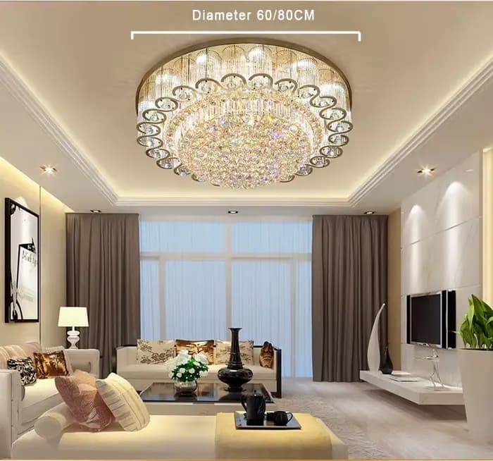 Plafonnier LED en Clip localité au Design Moderne de Luxe, Luminaire Décoratif de Plafond, Idéal pour un Salon