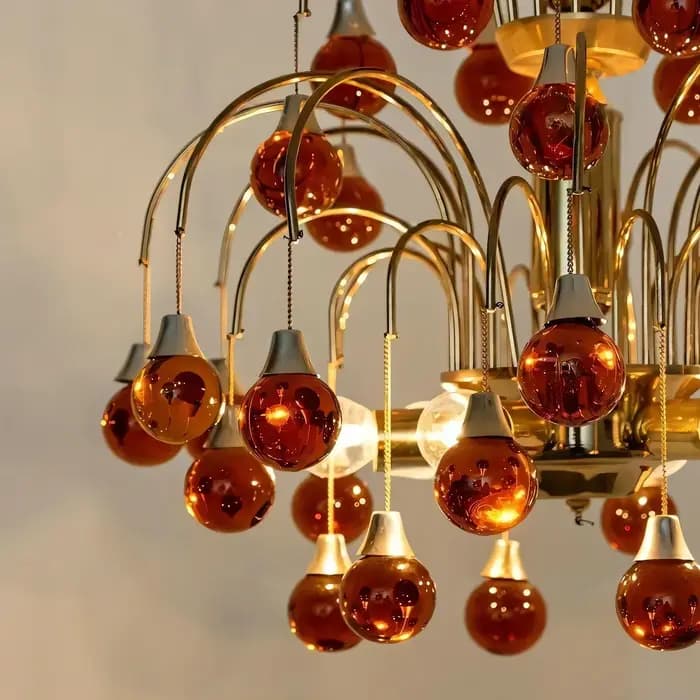 Lustre en verre de Murano italien violet rouge cristal suspension Vintage cerise larme salon salle à manger chambre lampe suspendue