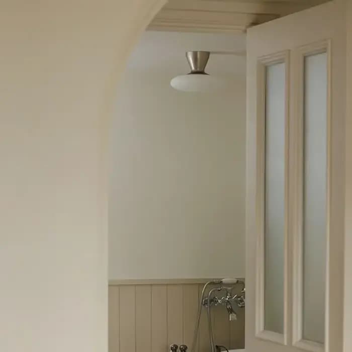 Plafonnier en verre au design moderne, luminaire décoratif d'intérieur, idéal pour un salon, une véranda, un hôtel, un couloir ou une chambre à coucher