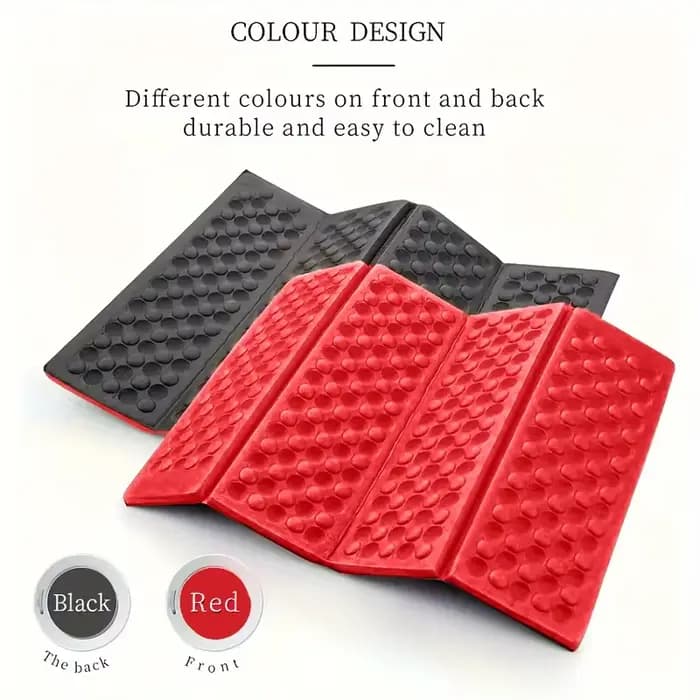 Tapis de massage nid d'abeille pliable en XPE, coussin d'extérieur pour randonnée, camping, entraînement, parc, coussin pliable pour pique-nique, assise, tapis anti-humidité