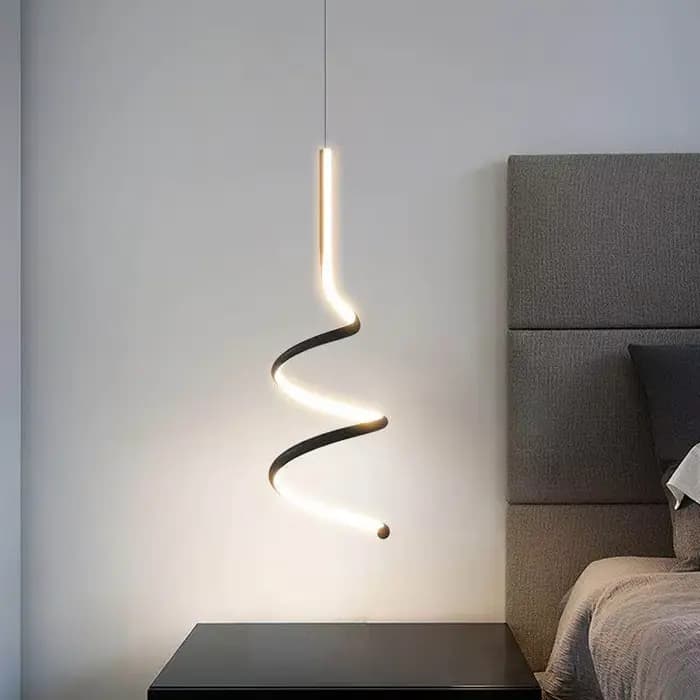 Lampe suspendue LED nordique, éclairage d'intérieur, luminaire décoratif d'intérieur, idéal pour une chambre à coucher, une table à manger, un salon ou des escaliers