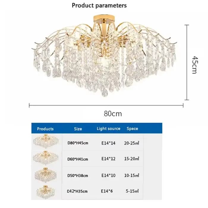 Lustre de plafond moderne de luxe à LED pour salon, luminaire en cristal, articles de décoration intérieure, lampe, luminaires suspendus pour cuisine
