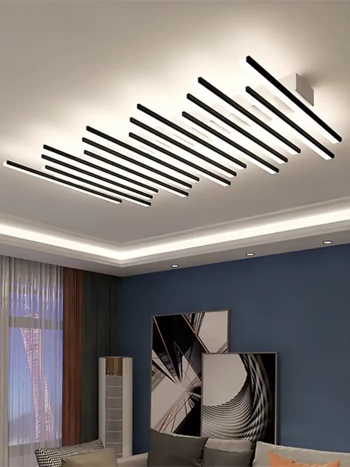 Lampes de salon modernes, luminaires de plafond, décoration intérieure pour la maison, lampes LED pour chambres à coucher, luminaires de plafond linéaires, lampe de maison