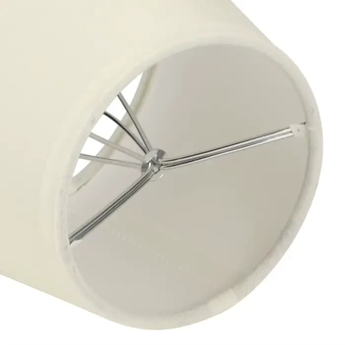 Couvercle d'abat-jour en tissu pour ampoules E14, style moderne et simple, couleur crème, lampe murale, lustre, décoration de la maison, 6 pièces