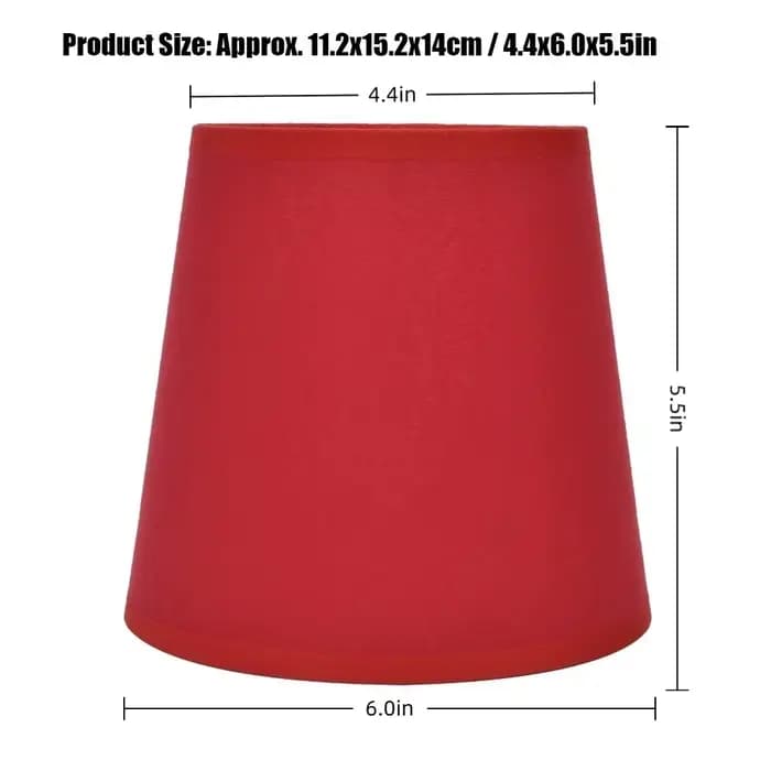 Abat-jour en tissu léger à clipser, design simple, 2 pièces, abat-jour pour lustre, abat-jour pour lampe murale, lampe d'intérieur