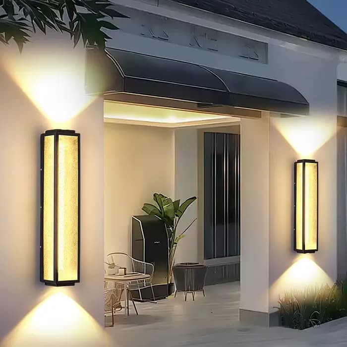 Applique extérieure lampe de couloir lampe de porche en acier inoxydable Villa entrée appliques murales étanches luminaire mural externe