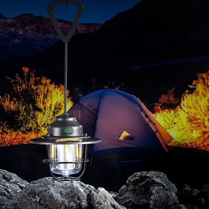 Lanternes portables en plein air maison Camping lumière rétro Camping lumière Camping lumière éclairage lumières décoratives multicolore