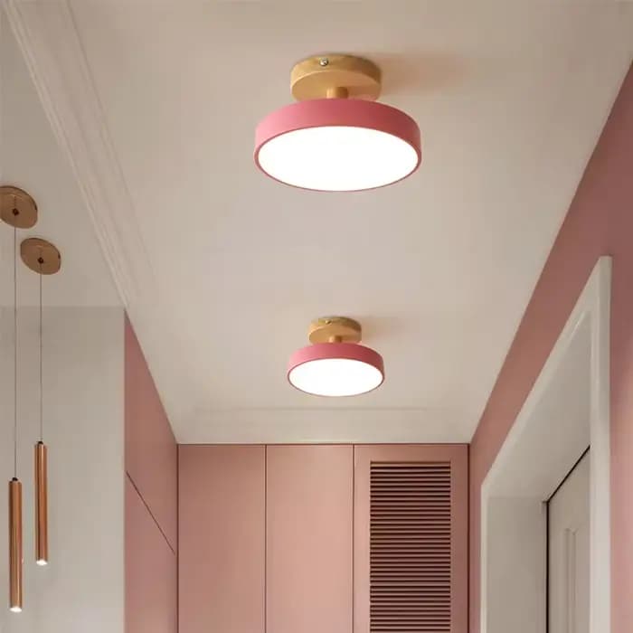 Moderne Macaron LED allée plafonnier lustre couloir escaliers Foyer balcon chambre salle de bain intérieur luminaires Lustre