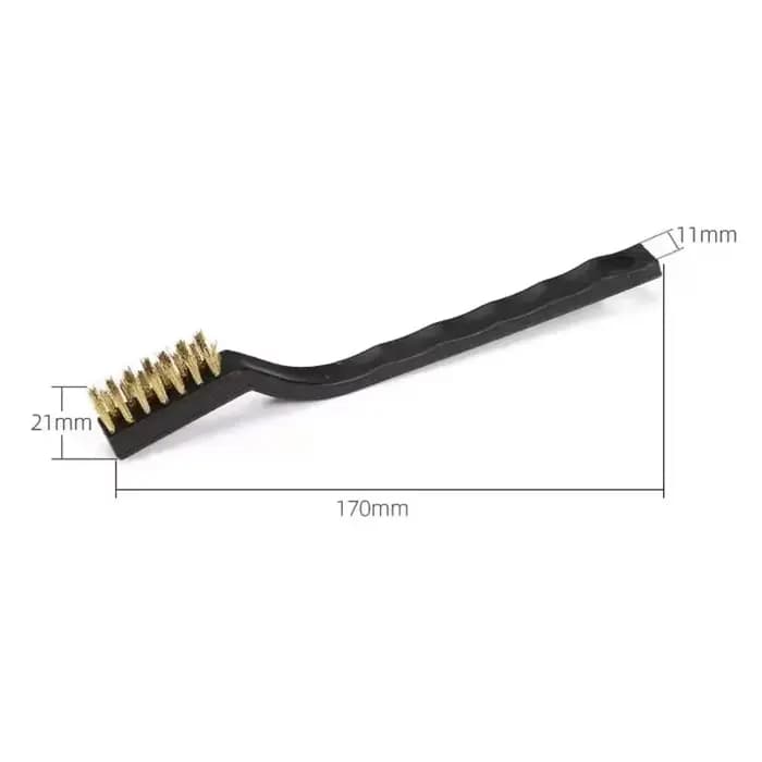 Mini brosse à dents industrielle en fil d'acier et de cuivre, brosse métallique en acier inoxydable, nettoyage dur de la saleté, 6 ou 12 pièces