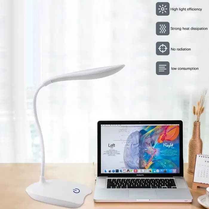 Lampe de bureau LED aste par USB, protection des yeux, veilleuse pour chambre à coucher, lampe de lecture pour étudiants, éclairage de chevet