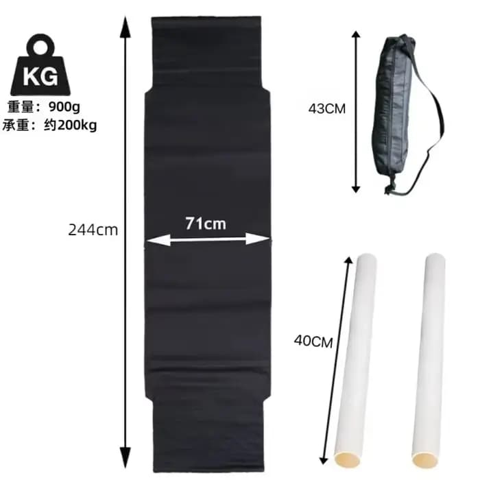 Système de suspension pour hamac de voiture ultra léger, aucune installation requise, facile à transporter, adaptable à la plupart des types de camions