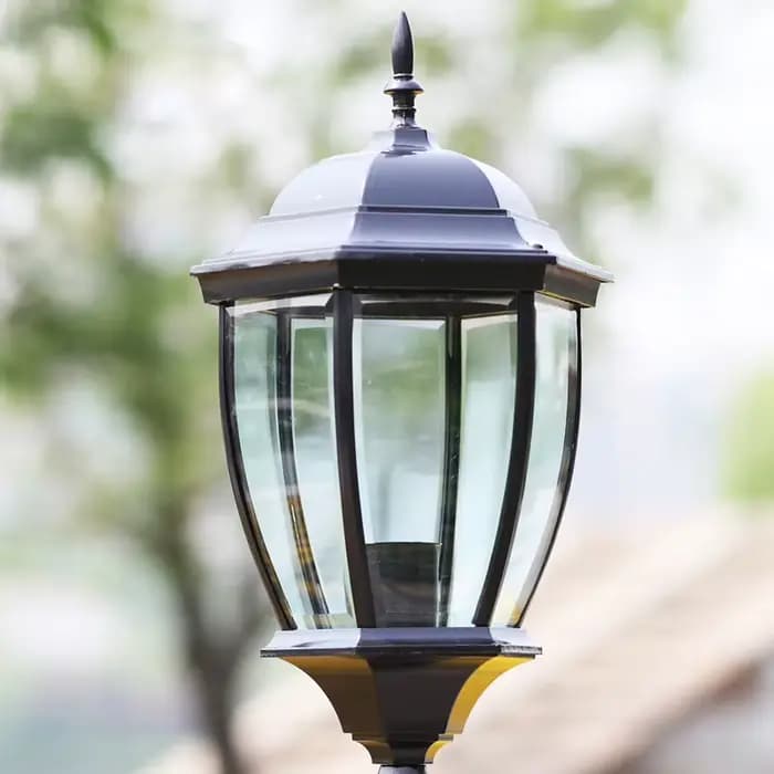 Lampe d'extérieur de jardin d'ingénierie européenne, éclairage de jardin et de route, H 1.75m
