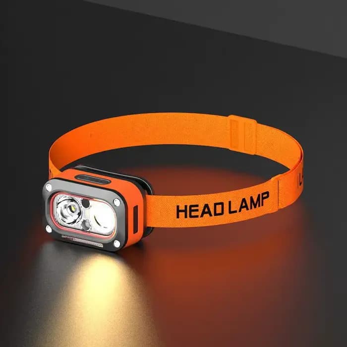 Lampe frontale LED rechargeable, phare ultra-lumineux avec 5 modes, chargement USB, 60 ° Ajustable, durable pour le camping, la course à pied