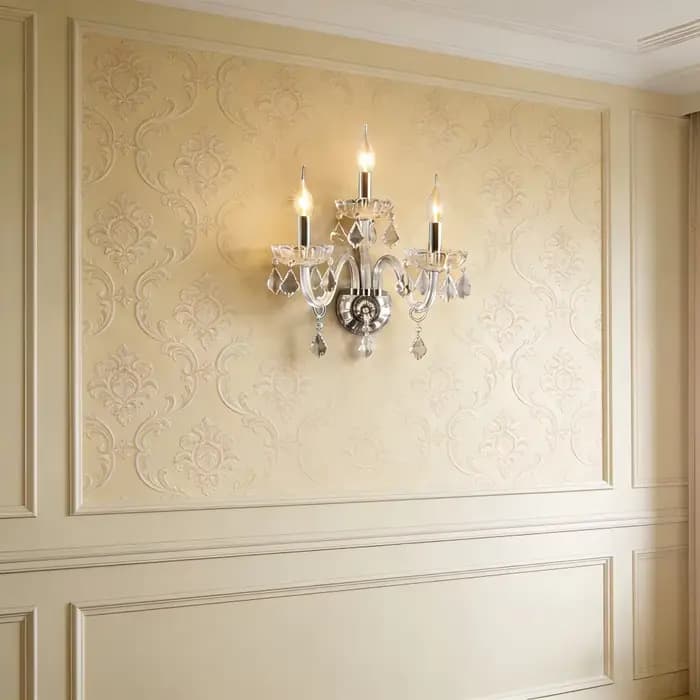 Applique Murale de Luxe en Clip de Style Européen, Luminaire Décoratif d'Nik, Idéal pour une Chambre à Coucher, un Salon ou des Escaliers