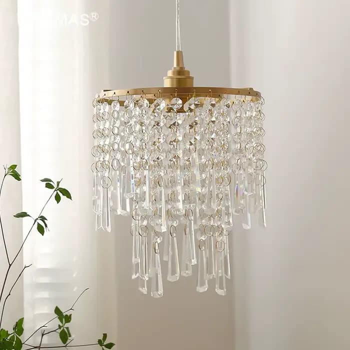 Salle à manger lustre en cristal éclairage dans la cuisine chambre entrée lustre suspendu or dans l'escalier gland lumières élégantes