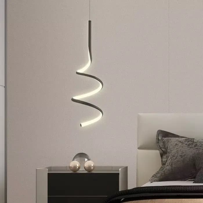 Lampe suspendue LED nordique, éclairage d'intérieur, luminaire décoratif d'intérieur, idéal pour une chambre à coucher, une table à manger, un salon ou des escaliers