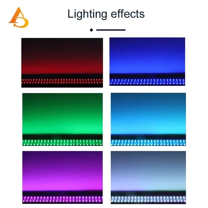 Barre lumineuse LED 12x3W, éclairage de scène, RVB 3 en 1, mur de lavage pour bar, fête