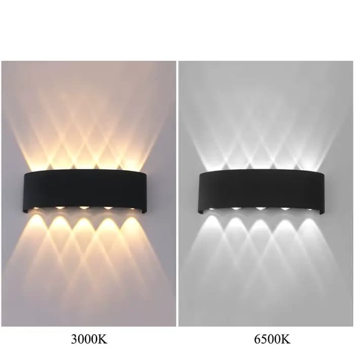 Applique murale LED haut et bas, imperméable, éclairage intérieur et extérieur, pour chambre à coucher, salon, couloir