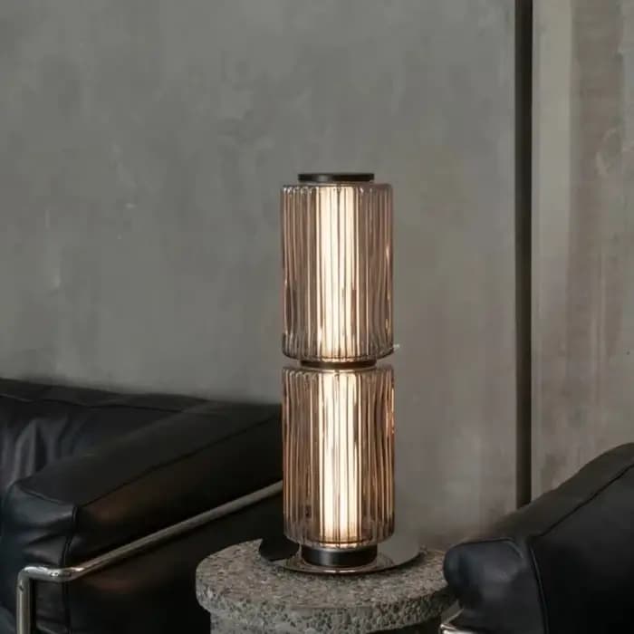 Lampadaire colonne de luxe lampadaire colonne en verre moderne pour intérieur salon canapé chambre lampe sur pied en verre d'art design
