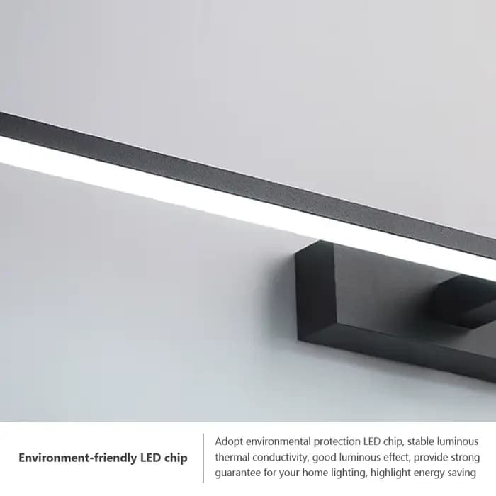 Applique murale LED moderne pour salle de bain, luminaire mural à trois couleurs, lampe de miroir de salle de bain en aluminium, éclairage de maquillage