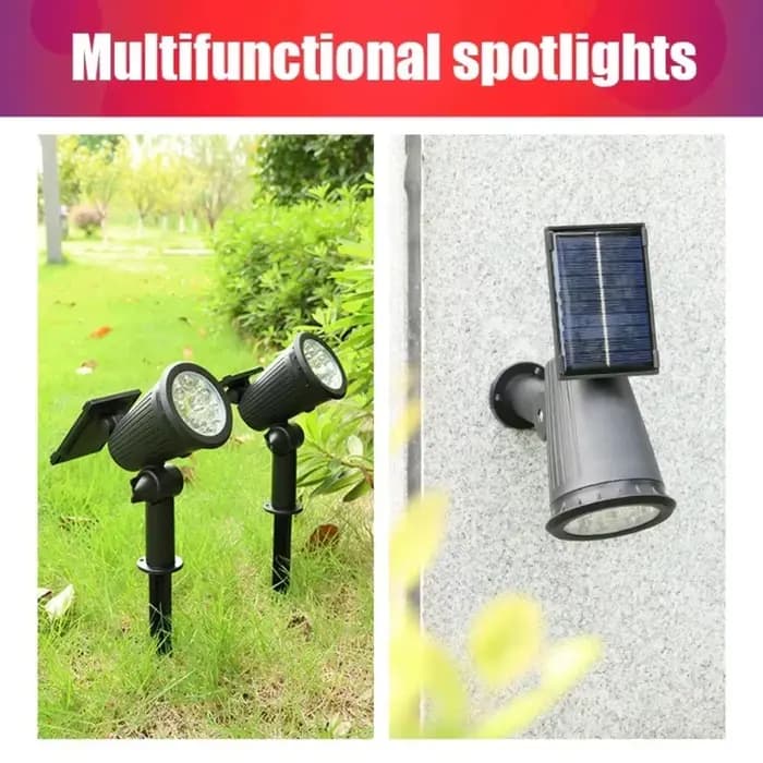 Lampes solaires de jardin 9 LED blanc/chaud/RGB, projecteur encastré/mural, IP65 étanche, éclairage extérieur pour jardin, cour, allée