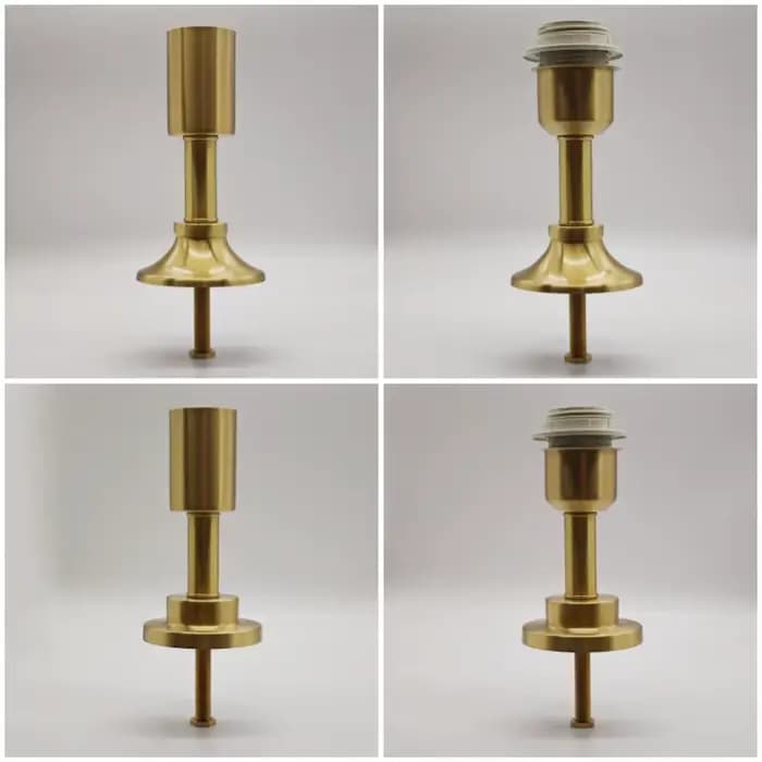 Accessoires d'assemblage pour lampe de bureau en laiton, abat-jour en verre céramique E27, accessoires de lampe de table DIY, pièce de base de lampe en cuivre